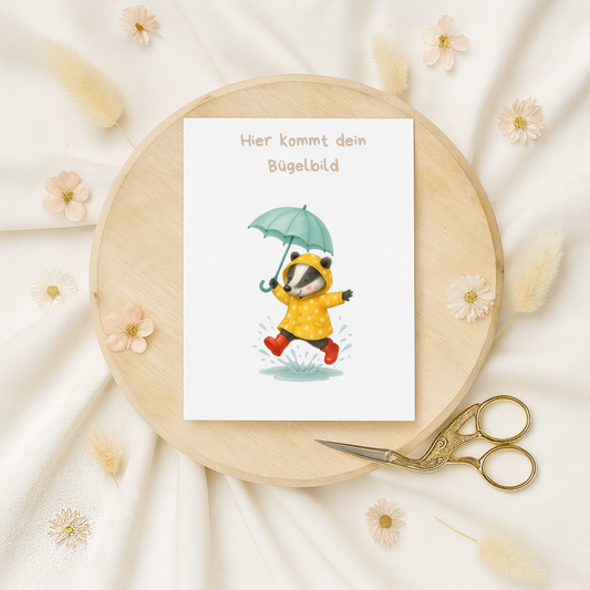 Bügelbild: Pfützenhüpfer