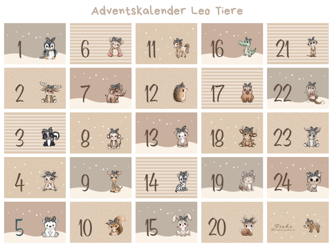 Vorbestellung: Stoff-Adventskalender zum Selbernähen