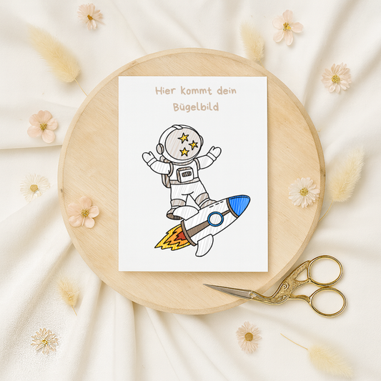 Bügelbild: Astronaut