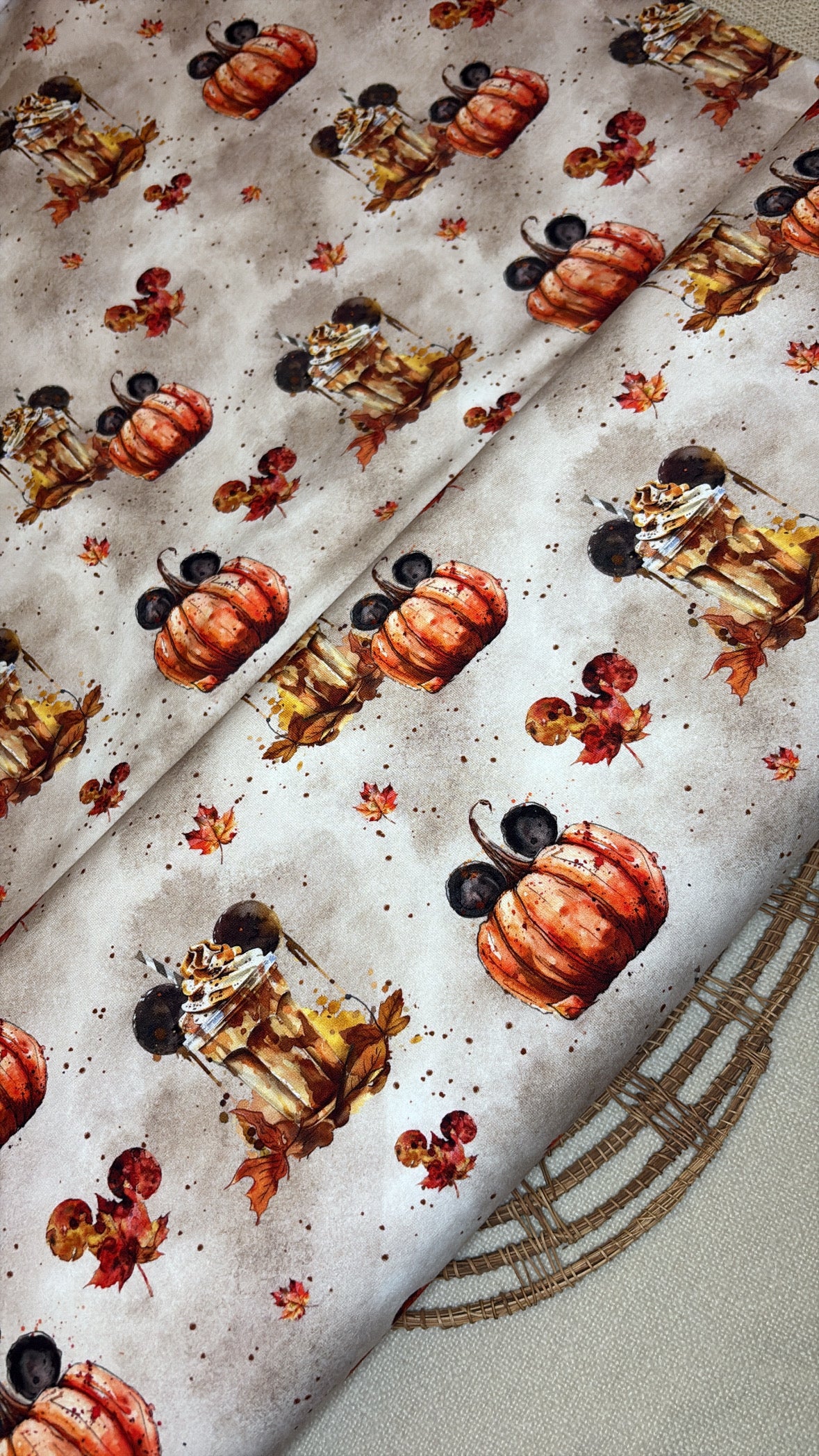 Kürbis Mäuse French Terry