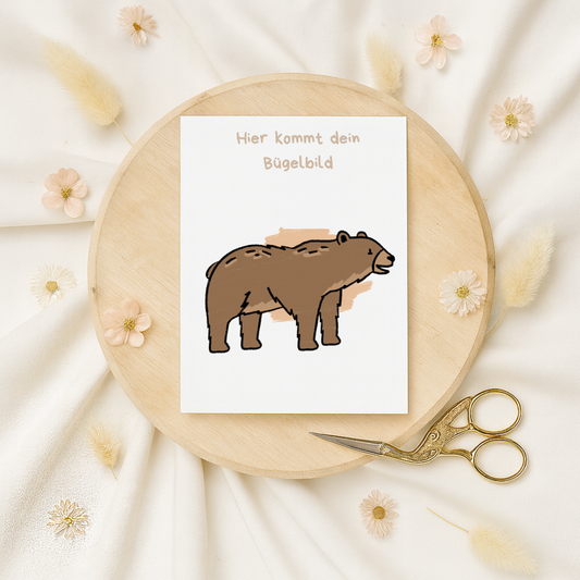 Bügelbild: Bär