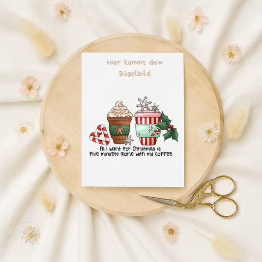 Bügelbild: Weihnachtskaffee