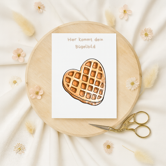 Bügelbild: Waffel