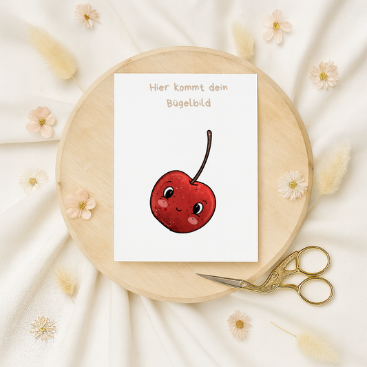 Bügelbild: Kirsche