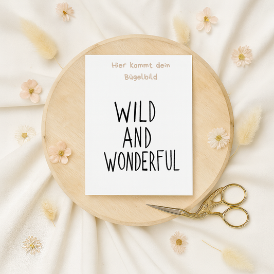 Bügelbild: Wild and wonderful