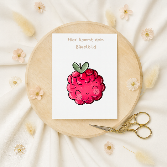 Bügelbild: Himbeere 1