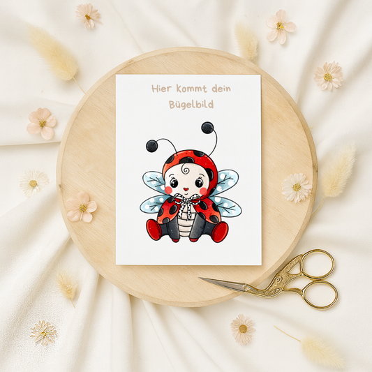Bügelbild: Marienkäfer