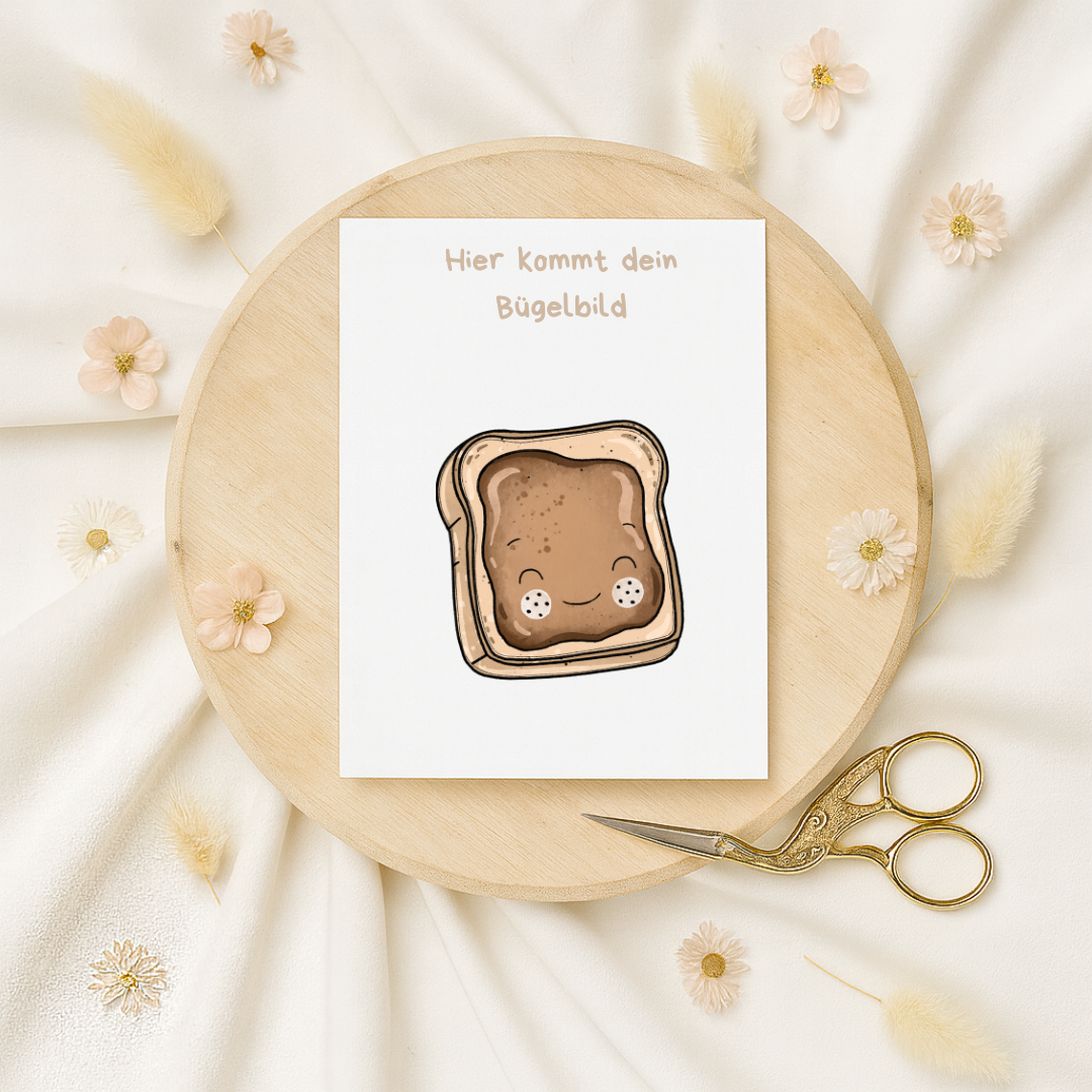 Bügelbild: Toasti lächeln