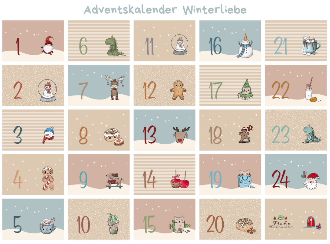 Vorbestellung: Stoff-Adventskalender zum Selbernähen