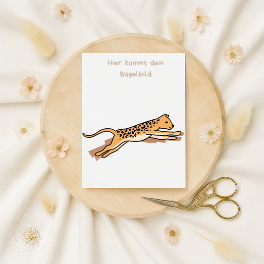 Bügelbild: Leopard