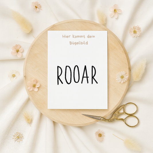 Bügelbild: Rooar