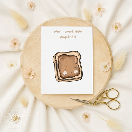 Bügelbild: Toasti lächeln